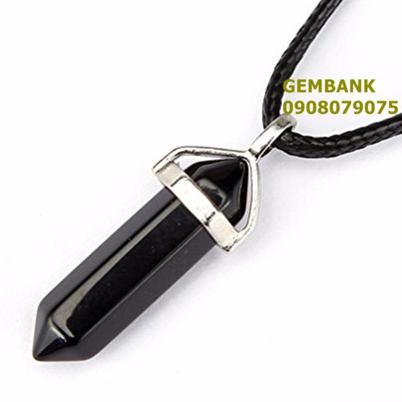 Trụ Đeo Cổ Thạch Anh Đen Tự Nhiên GEMBANK