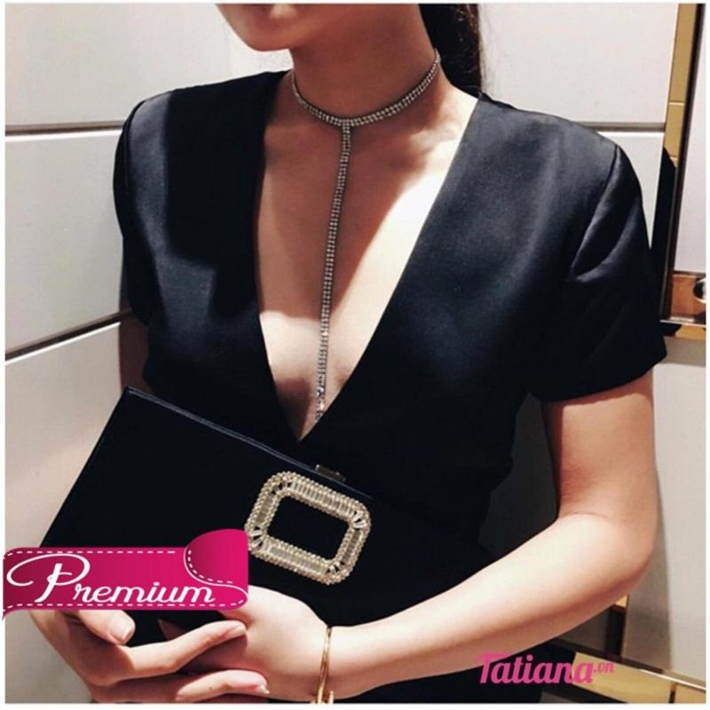 VÒNG CỔ CHOKER LINE ĐÁ - TATIANA - D1044