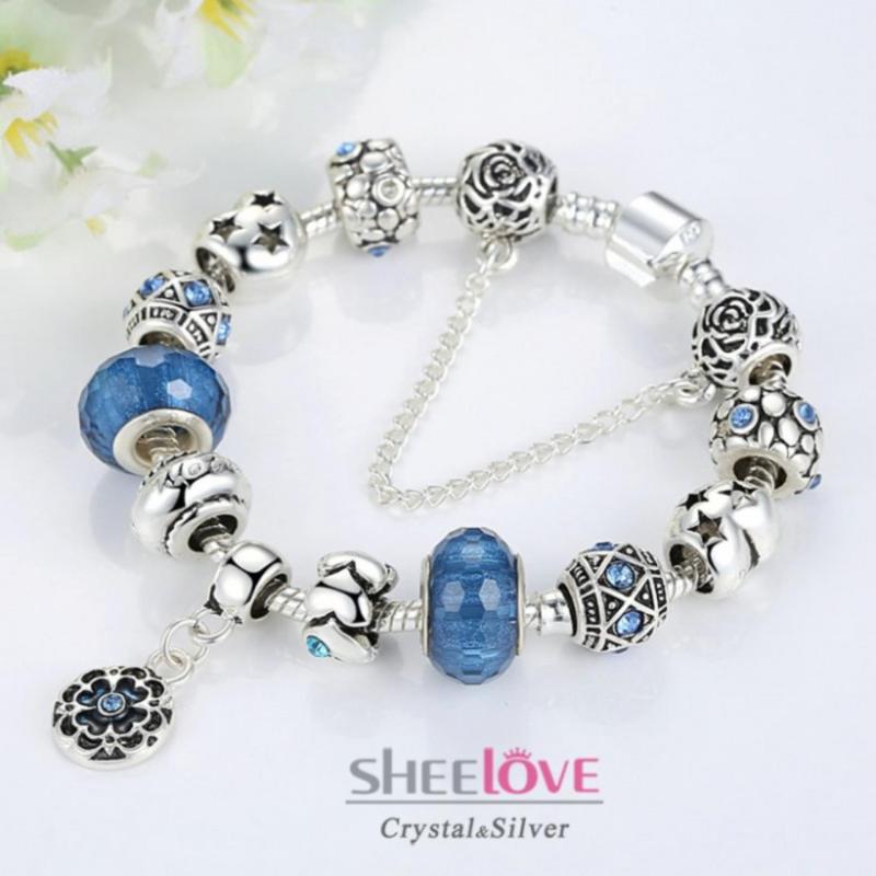Vòng tay charm đính đá lấp lánh sang trọng cá tính thời trang PA1430