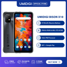 UMIDIGI BISON X10 Pro Phiên Bản Toàn Cầu Điện Thoại Thông Minh IP68 64GB/128GB NFC Helio P60 20MP Ba Camera 6150MAh