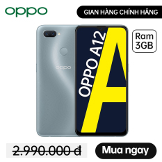 TRẢ GÓP 0% Điện thoại OPPO A12 (3GB/32GB) – Hàng chính hãng Bảo hành 12 tháng