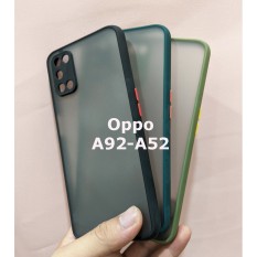 Ốp lưng nhám viền màu bảo vệ cam Oppo A92 Oppo A52