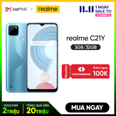 Điện thoại Realme C21Y -3GB/32GB -Pin 5000mAh – Màn hình IPS LCD 6.5″ giá rẻ phù hợp học online – Mở khóa nhận diện gương mặt – – Bảo hành 12 tháng – Chính hãng Realme