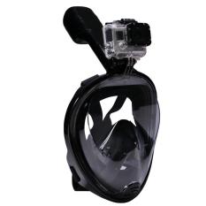 Mặt nạ lặn Full Face Size L gắn được GOPRO, SJCAM tầm nhìn 180 độ, Ống thở gắn liền ngăn nước POPO Collection