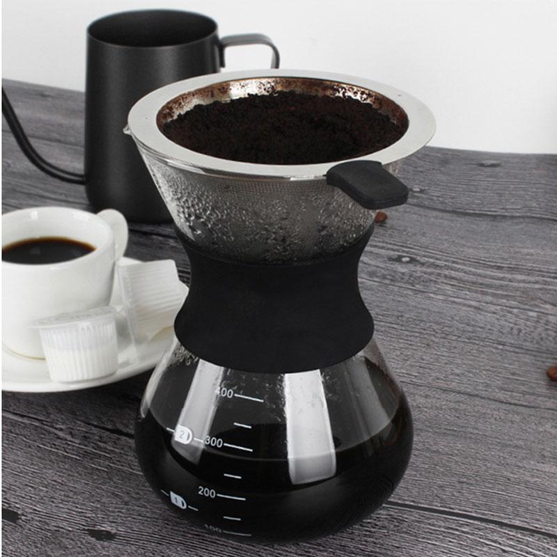 Bình pha cafe Drip Coffee 450ml phin Inox