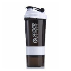 Bình nước tập Gym thể thao – Bình lắc nhiều ngăn Spider 600ml