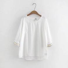 Áo nữ dạng rộng oversize kiểu Hàn Quốc phong cách dịu dàng nữ tính