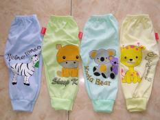 combo 10 quần dài bo gấu cho bé (size 4-12kg)