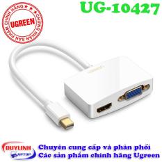 Bộ chuyển Mini Displayport to VGA/HDMI Adapter Ugreen (Trắng)