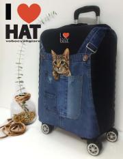 Vỏ bọc vali Meow meoe, áo bọc vali, túi bọc vali size S-M