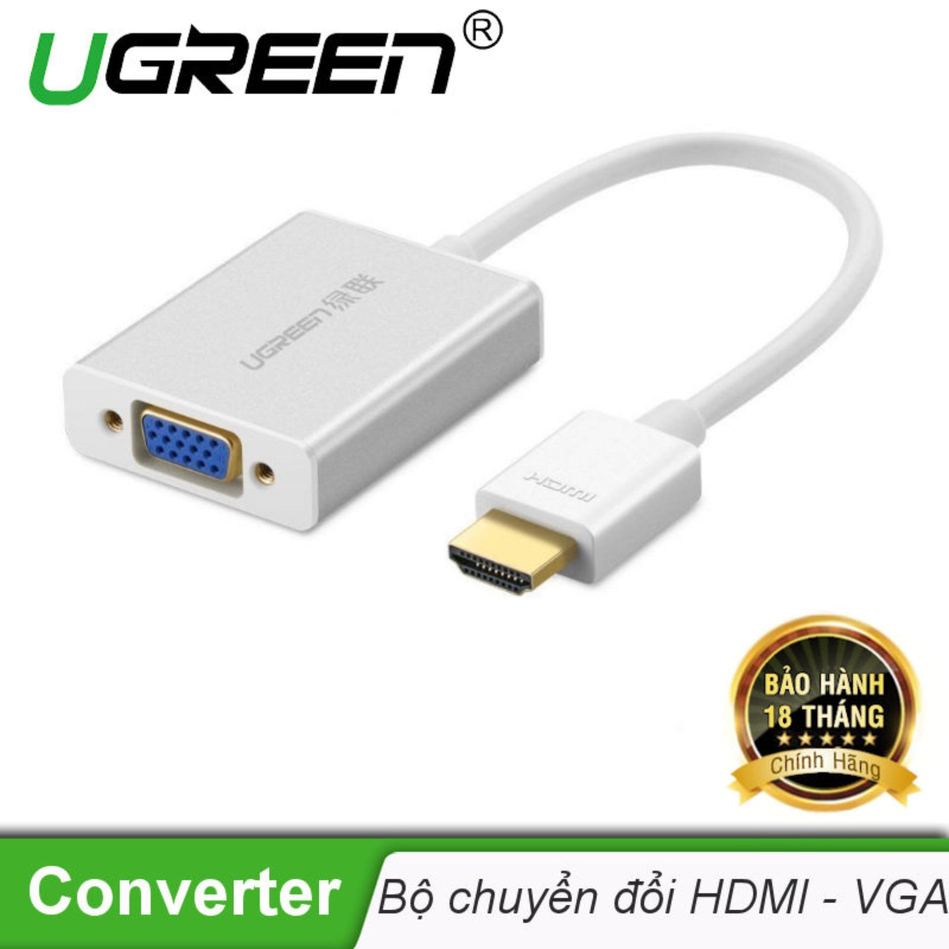 Bộ chuyển tín hiệu HDMI sang VGA kèm theo âm thanh dài 15CM UGREEN MM102 40212 - Hãng phân phối...