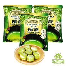 Bộ 3 bịch kẹo trà xanh matcha UHA Nhật Bản [SuPhat Shop]