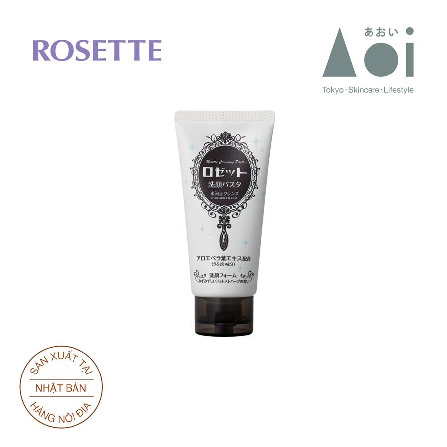 Sữa Rửa Mặt Dưỡng Ẩm Rosette Face Wash Pasta Glacial Clay Cleanser 120g
