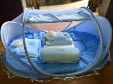 Nệm mùng di động cỡ đại cho bé HappyBaby (Xanh da trời)