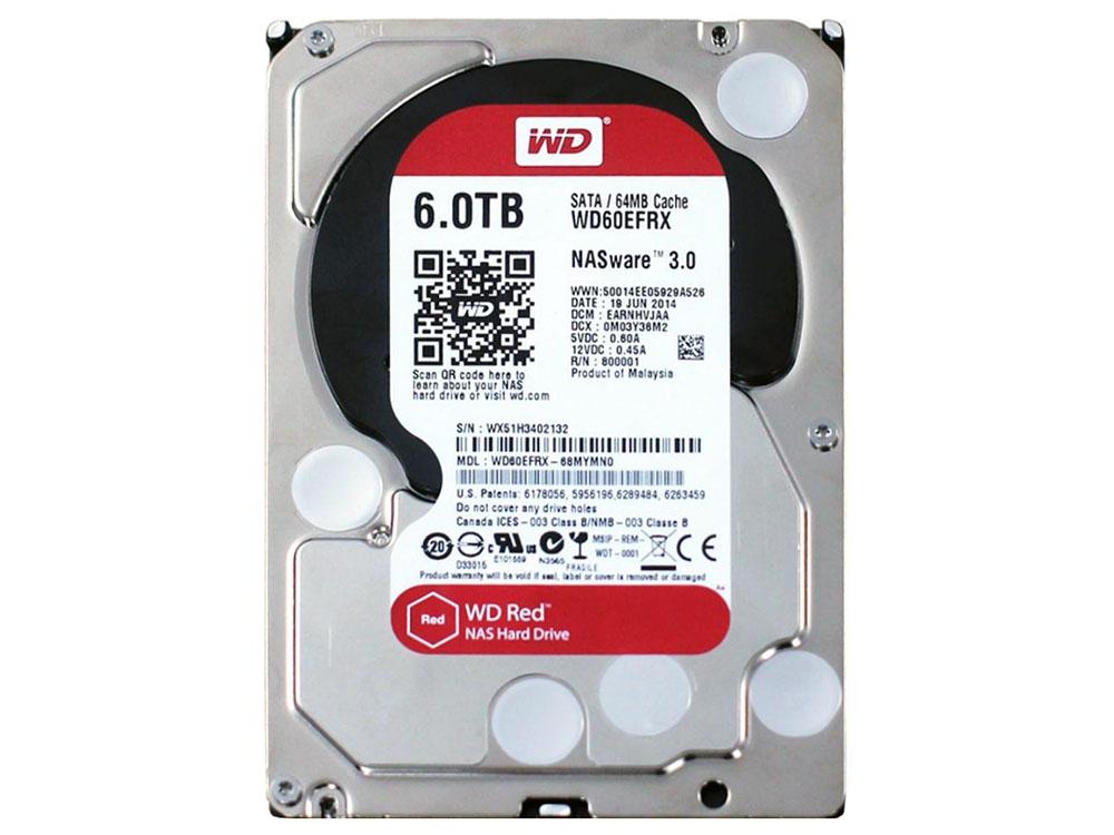 Ổ CỨNG HDD Western Digital 6TB 5400RPM NASware 3.0 (RED)