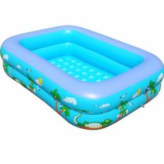 Bể bơi phao 2 tầng Size 120x95x35 cho bé – Tặng keo vá bể (Bể 1,2m)