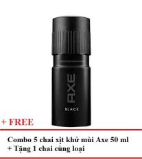 Combo 5 chai xịt khử mùi Axe 50ml + Tặng 1 chai xịt khử mùi cùng loại
