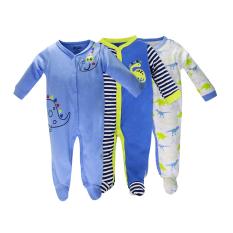 Set 3 Áo Liền Quần Có Tất Baby Gear Đẹp Cho Bé Trai ( Mẫu Giống Hình)