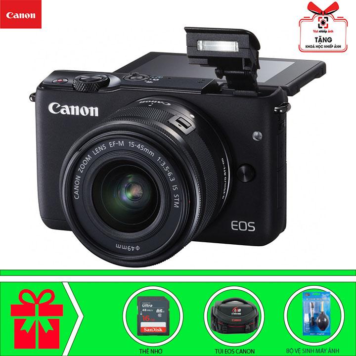 Canon EOS M10 với Lens Kit EF-M 15-45m (Đen) Chính hãng Canon Lê Bảo Minh