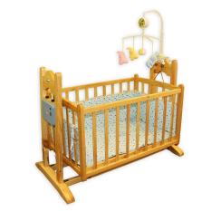 Nôi điện tự động cho bé VINANOI VNN201 – Gỗ thông màu tự nhiên