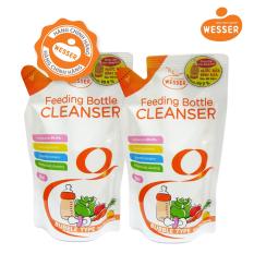 Bộ 2 gói nước rửa bình sữa Wesser 500ml Hương bưởi thơm mát, khử sạch mùi hôi trong bình sữa ( Nhập khẩu)