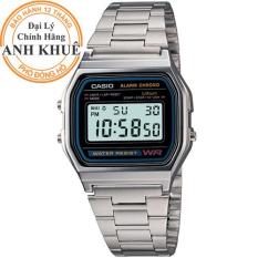 Đồng hồ dây kim loại Casio Anh Khuê A158WA-1DF