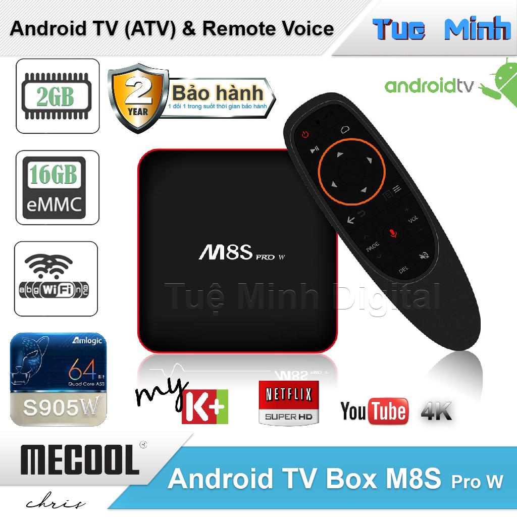 Android TV Box Mecool M8s Pro W - AndroidTV OS, Điều khiển Voice