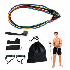 Bộ dây tập ngũ sắc tập thể hình đa năng – Dây tập đàn hồi tập Gym tại nhà