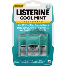 Miếng Ngậm Thơm Miệng Listerine Pocket Pask (3×24 strip pask) – Cool Mint