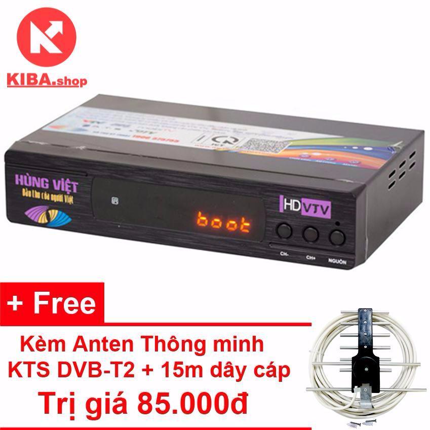 Đầu thu kỹ thuật số Hùng Việt DVB T2 TS123 - Tặng Anten KTS DVB-T2 trị giá 85.000đ