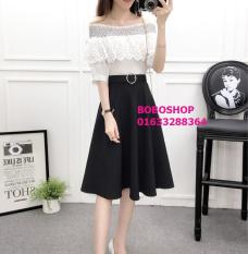 Chân váy xòe kèm belt hottrend