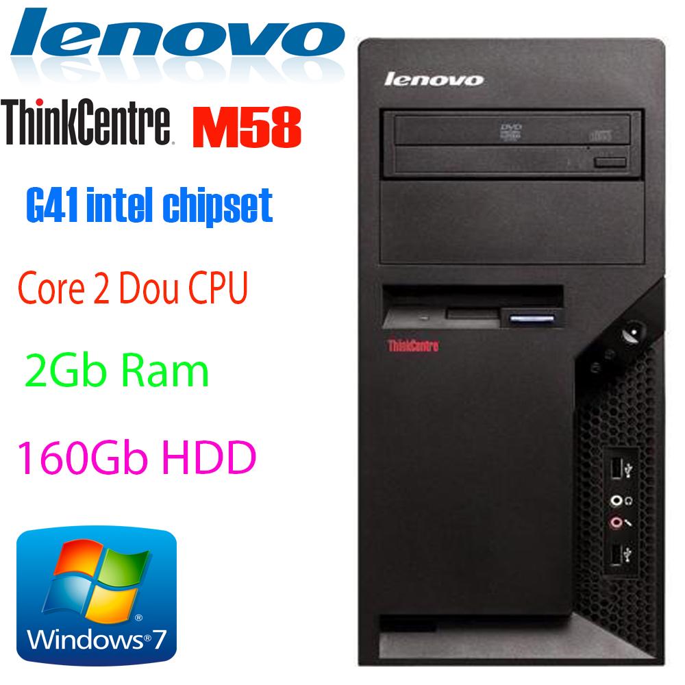 Máy tính đồng bộ LENOVO Thinkcentre M58P - Intel Dual-Core/ 2Gb ram/ 160Gb HDD Windows 7