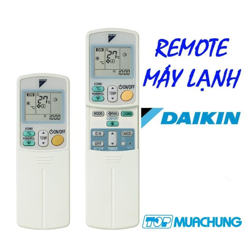 Điều khiển điều hòa Daikin Inverter 2 nút viền xanh cho máy 1 và 2 chiều