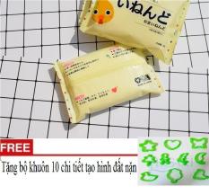 Bộ 2 đất sét nặn tự nhiên Nhật Bản siêu mềm mịn + tặng khuôn nặn 10 chi tiết