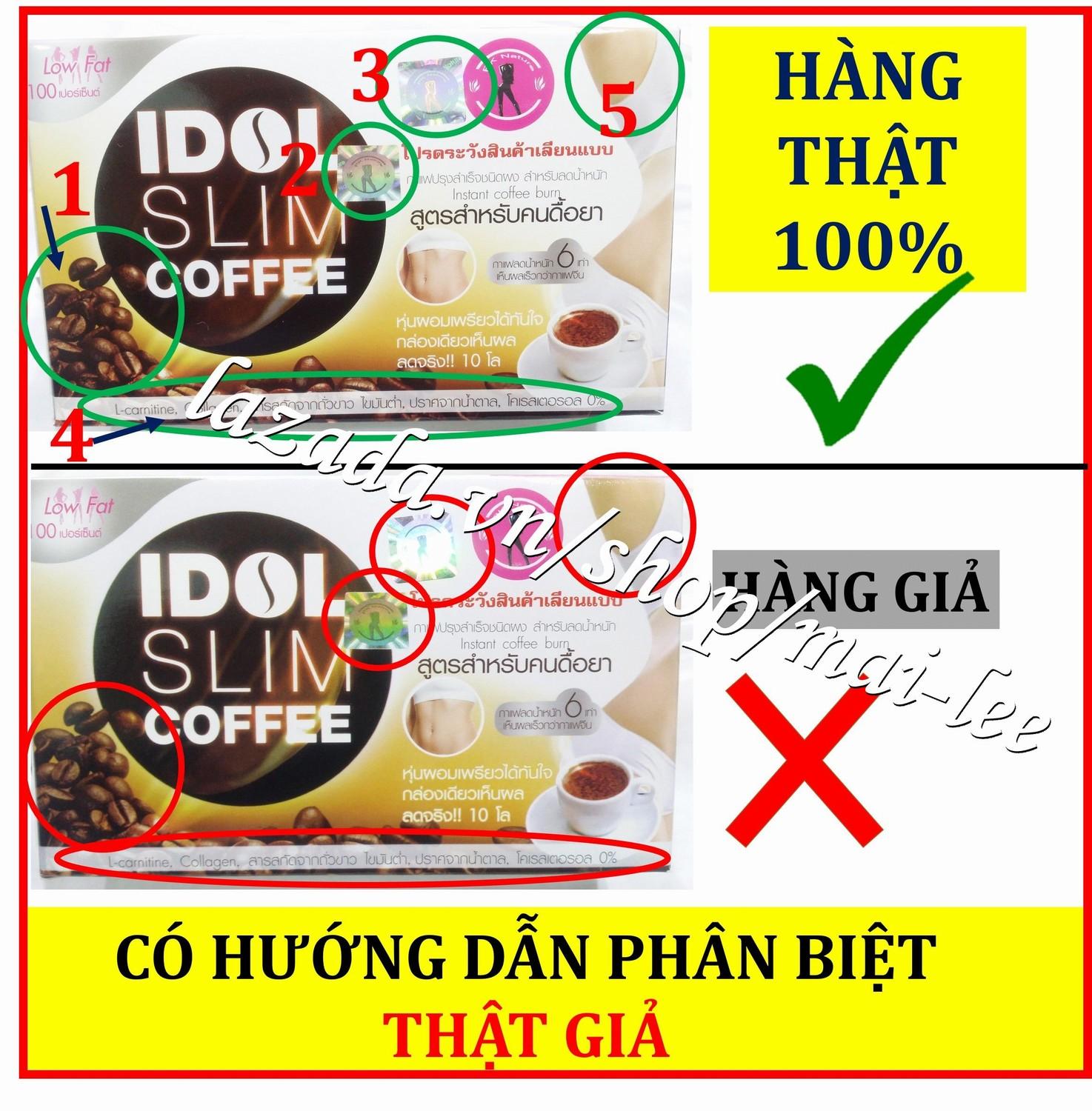 Cà Phê Giảm Cân Idol Slim Coffee Thái Lan 10 gói x 15g - Ca phe giam can IdolSlim Coffee...
