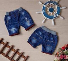 Quần Lửng Jeans Lưng Bo Thêu Chữ – QT97