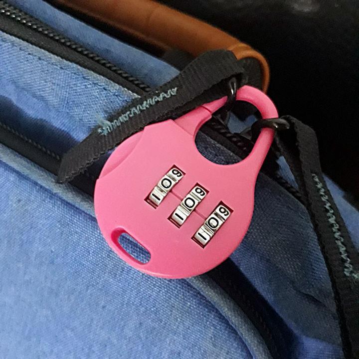 ổ khóa mini 3 số khóa vali, khóa balo chống trộm