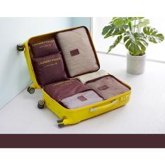 Bộ 6 túi đựng quần áo du lịch gấp gọn chống thấm
