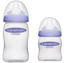 Combo 2 bình sữa Lansinoh núm ti siêu mềm (1 bình 160ml và 1 bình 240ml)