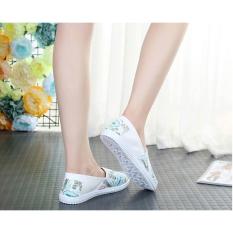 Giày lười slip on vintage thời trang