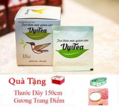 Trà thảo mộc giảm cân Vy & Tea + Tặng Gương trang điểm, thước dây 150cm