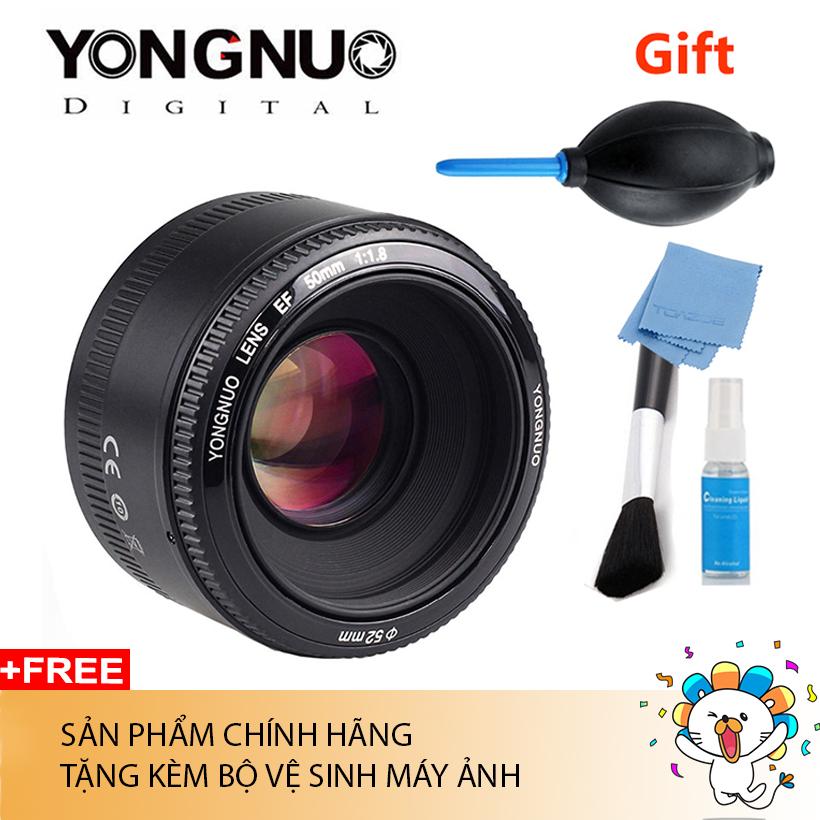 Ống Kính Yongnuo YN 50mm F1.8 For Canon Chính hãng (Tặng bộ vệ sinh máy ảnh)