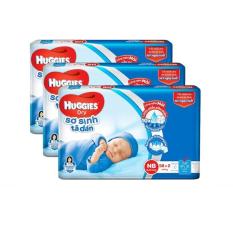 Bộ 3 Tã dán sơ sinh Huggies mới 58+2 miếng (Cho bé dưới 5kg)