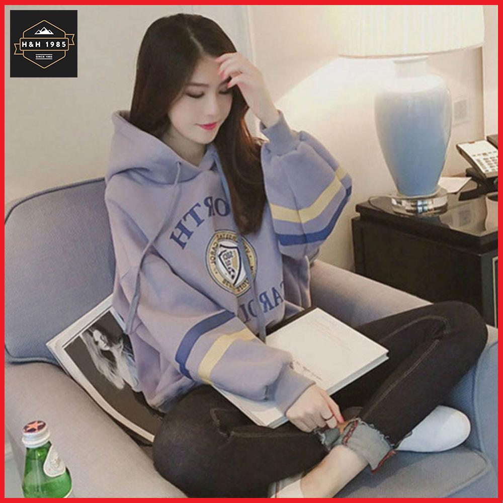 Áo hoodie nữ form rộng phong cách Hàn Quốc HH1811