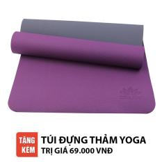 Thảm tập Yoga Zera TPE 2 lớp 8mm (Tím)