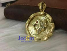 Mặt dây chuyền nam sư tử mạ vàng cá tính Jecom Silver MDCNST01