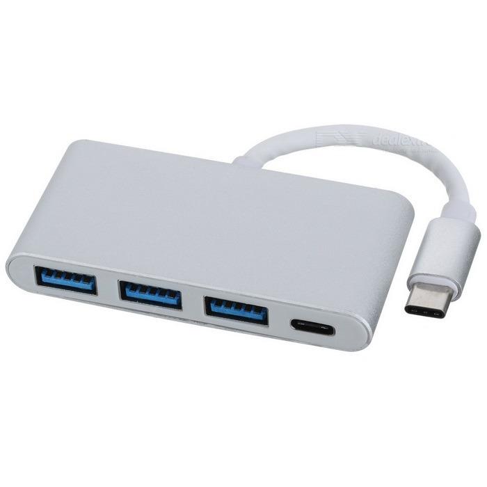 Hub OTG USB Type C ra 3 cổng USB 3.0 - Nhôm cao cấp