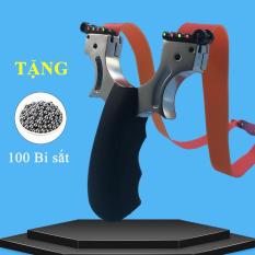 Sung Cao Su Na Cao Su Dây Dẹt 2 Tâm Ngắm Dây 2 Lớp 1mm + Tặng 100 Bi Sat 8mm