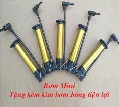 Bơm mini cầm tay, bơm xe đạp, xe máy tặng kèm kim bơm bóng tiện lợi
