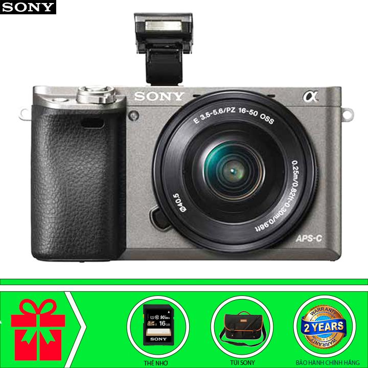 Máy ảnh Sony Alpha A6000 Kit 16-50mm F3.5-5.6 Chính hãng + Túi Alpha + Thẻ 16Gb